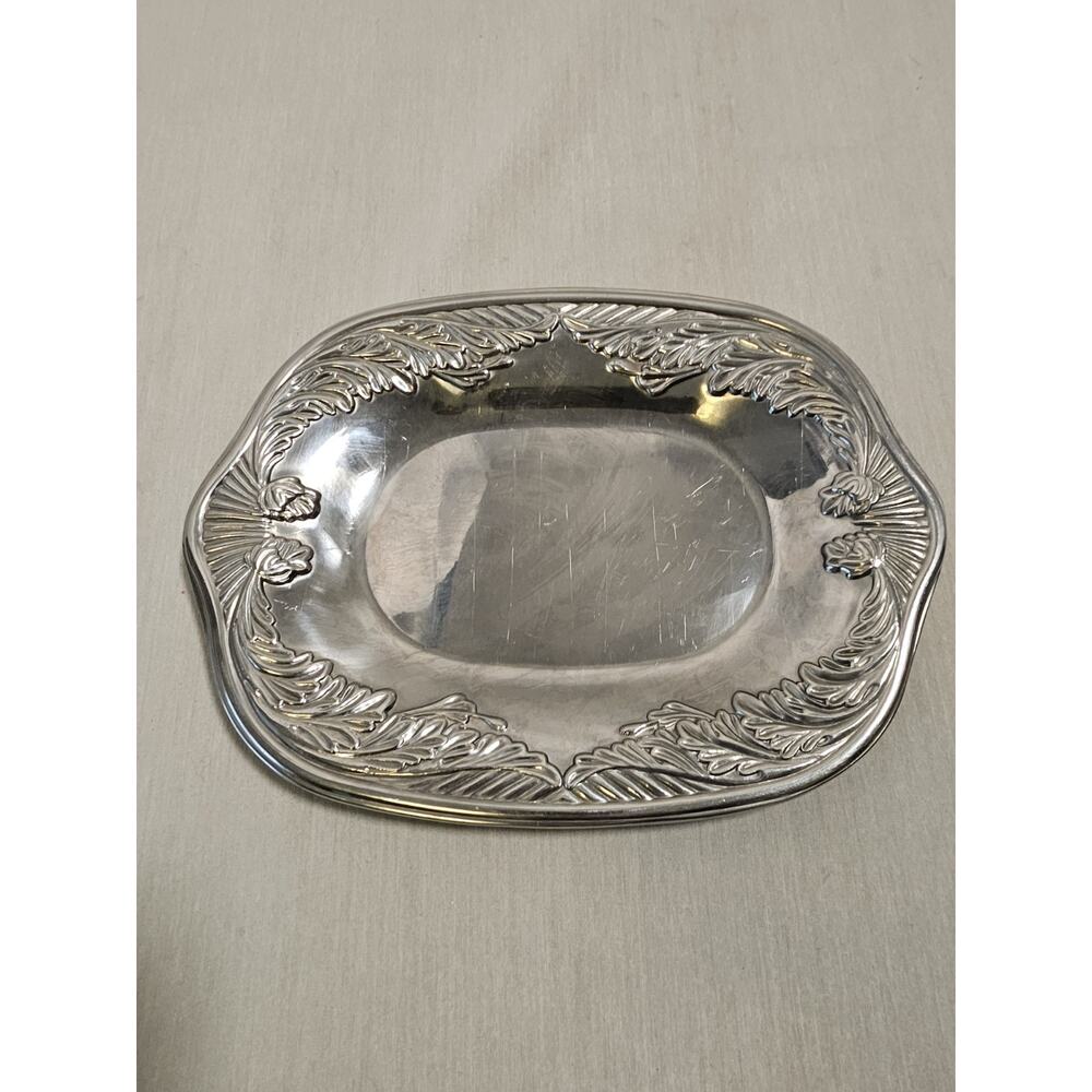 Wilton Armetale Serving Plate Dish Acanthus Small Rectangular Tray